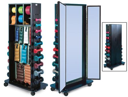 Combo Weight Rack & Triple Mirror Combo Weight Rack & Triple Mirror